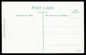 h5004 - KENORA Ontario Postcard 1910s Bridge. Yachting by Wood's Drugstore