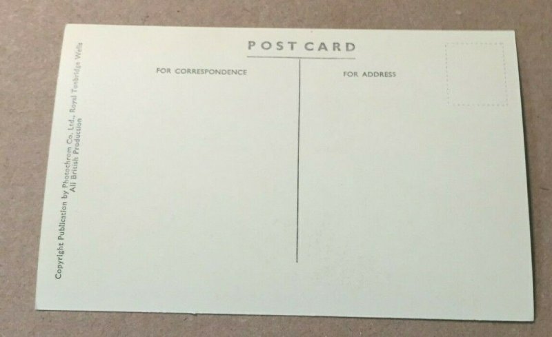 VINTAGE UNUSED PHOTO POSTCARD KENILWORTH CASTLE - FROM RUSTIC BRIDGE UK