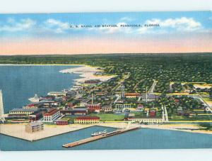 Unused Linen AERIAL VIEW Pensacola Florida FL hs8212