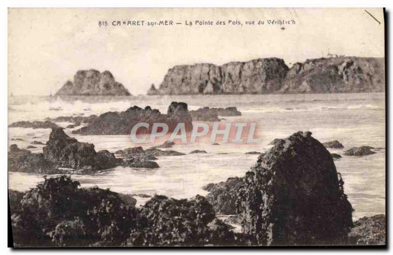 Old Postcard Camaret Sur Mer Pointe Of View From Pols Veriblach