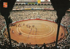 Barcelona Spain Bull Fight Matador Horses Continental Postcard 2T7-7