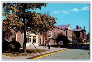 1963 Memorial Student Union Depauw Bookstore Foreground Greencastle IN Postcard