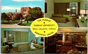 1970s Purdue Memorial Union Purdue University West Lafayette IN Postcard