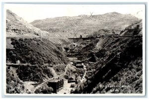 c1940's Mountain View Houses Scene Bingham Canyon Utah UT RPPC Photo Postcard