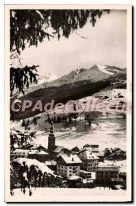 Postcard Old La Clusaz Les Champs De Ski