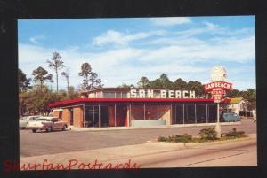 MISSISSIPPI CITY MISSISSIPPI SAN BEACH STEAK RESTAURANT ADVERTISING POSTCARD