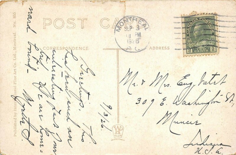 Montreal Canada 1926 Postcard St. Sulpice Seminary