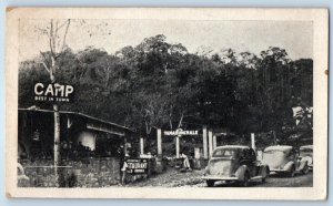 San Luis Potosí Mexico Postcard Tamazunchale Camp Restaurant c1930's