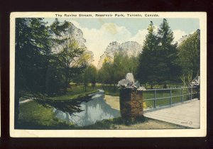 Toronto, Ontario Canada Postcard, Ravine Stream, Reservoir Park,