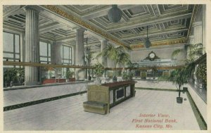 KANSAS CITY, Missouri, 1900-10s; First National Bank Interior