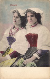 Italy Girls, Beautiful Woman, Ciociari, Folk Costumes, Pre-1907, Frosinone