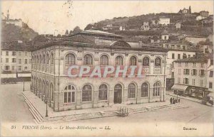 Old Postcard Vienna (Isere) The Museum Library