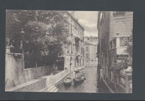 Post Card Ca 1909 Venice Italy The Erbe River & Palace Of Van Axel Gothic Bldg