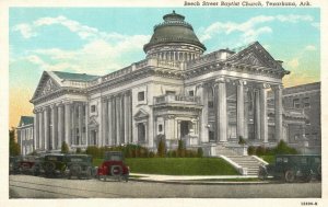 Vintage Postcard 1920's Beech Street Baptist Church Texarkana AR Arkansas