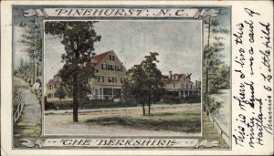 Pinehurst North Carolina NC The Berkshire Hotel Bridge Border c1910 Postcard