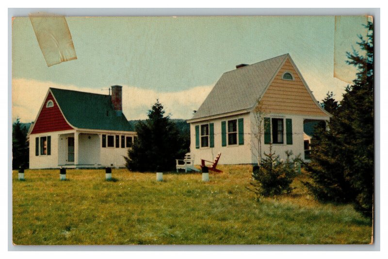 Chalets New Brunswick National Park Bay Of Fundy Vintage Standard View Postcard