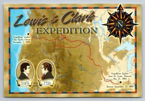 Lewis & Clark Expedition Departed St. Louis Missouri Unposted Postcard