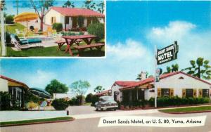 Desert Sands Motel roadside Yuma  Arizona Postcard US 80 MWM CO 5323