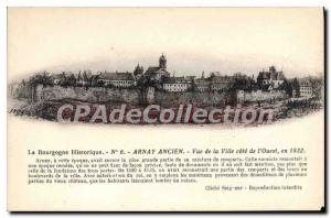 Old Postcard Arnay Ancien View Of The Town Burgundy