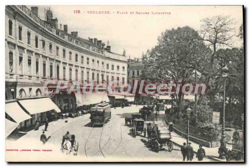 Postcard Old Toulouse Place and Lafayette Square