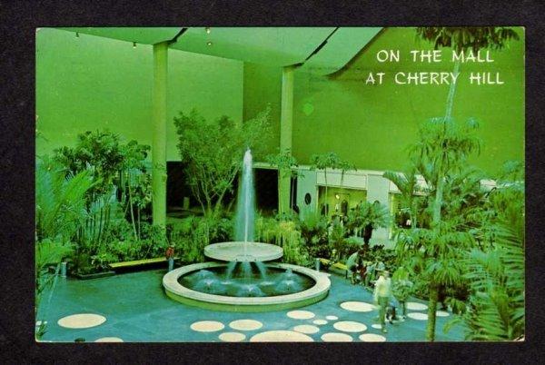 NJ Fountain Shopping Mall Center Cherry Hill NEW JERSEY Postcard PC