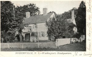 Vintage Postcard Washington's Headquarters Somerville New Jersey N. J.