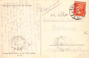 L163 Germany 1928 Exhibition mini train Pressa real photo postcard