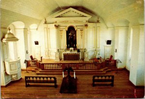 CONTINENTAL SIZE POSTCARD THE GARRISON CHAPEL LOUISBOURG NOVA SCOTIA CANADA