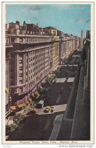 BUENOS AIRES, Argentina, 1900-1910's; Diagonal Roque Saenz Pena