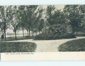 Pre-1907 PARK SCENE Evansville Indiana IN H4122