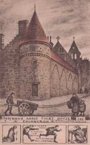 Court House Hollyrood Abbey Edinburgh Phillimore Old Scottish Postcard