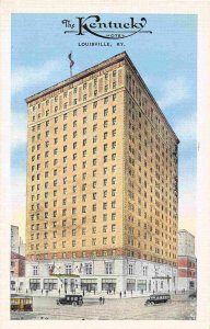 The Kentucky Hotel Louisville KY 1930s linen postcard