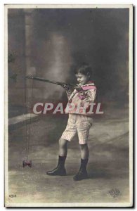 Old Postcard Diabolo Child