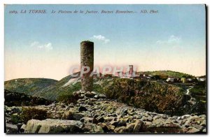 Old Postcard La Turbie Le Plateau of Justice Roman Ruins