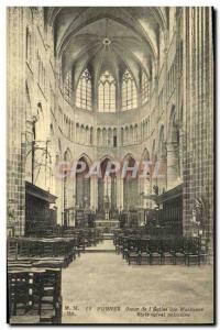 Old Postcard Furnes Heart of The Church of St Walburga