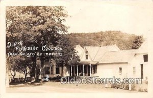 President Coolidge Took Oath of Office Real Photo Unused 