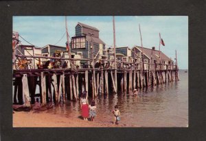 MA Jack's Wharf Cape Cod Provincetown Mass Massachusetts Postcard