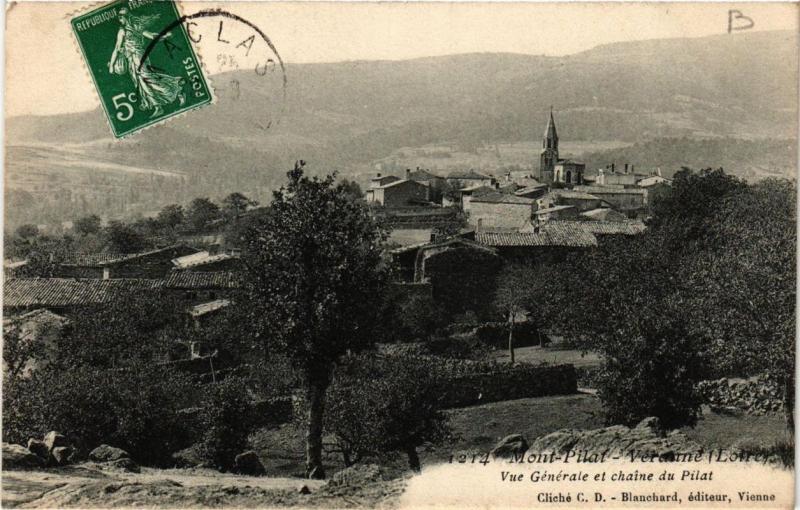 CPA Mont-Pilat-Véranne. Vue générale et Chaine du Pilat. (663713)