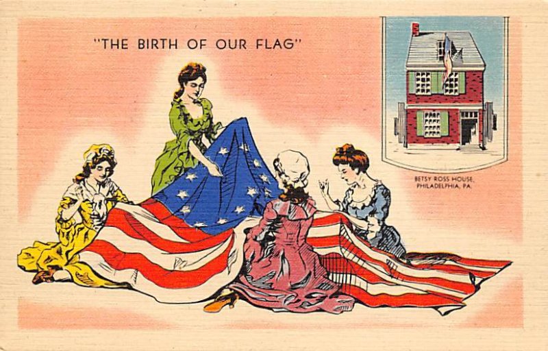 Birth of American Flag Philadelphia, Pennsylvania, USA Unused 