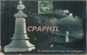 Postcard Old Dourdan (S and O) a Night View Park