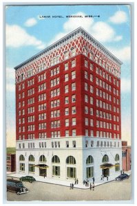 1948 Lamar Hotel Exterior Building Meridian Mississippi Vintage Antique Postcard