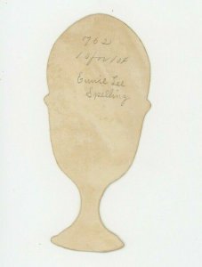 1880s Victorian Die-Cut Egg in Cup Chick Hatching Out Fab! P206