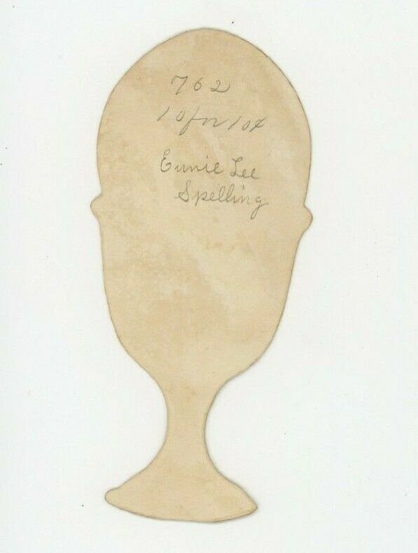 1880s Victorian Die-Cut Egg in Cup Chick Hatching Out Fab! P206