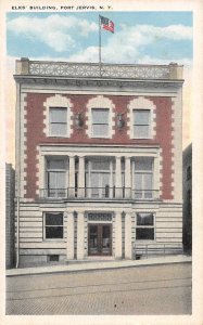 Elks Building Port Jervis New York 1920c postcard