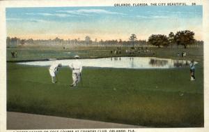 Orlando FL Golf Scene c1910 Postcard