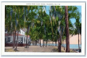 1940 Scenic View Ocean Pond Club House Valdosta Georgia Antique Vintage Postcard