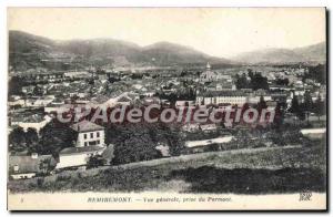 Old Postcard Remiremont Vue Generale From Taking Parmont