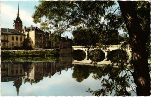 CPA Romorantin L'Eglise et le pont s la Sauldre FRANCE (1287444)