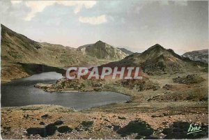 Postcard Modern Font Romeu Resort Summer and Winter Alt 1800m (Pyr Gold) Carl...