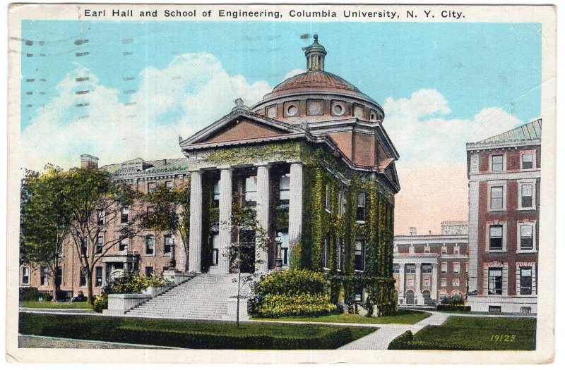 N.Y. City, Earl Hall and School of Engineering, Columbia University